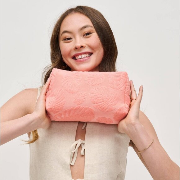 Palm Breeze Cosmetic Bag - Peach - Picture 2 of 5